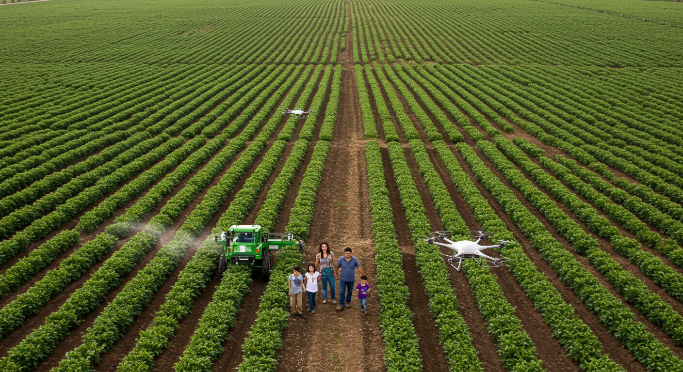 tendências do agronegócio 2025, tecnologia no agronegócio 2025, agricultura regenerativa tendências, digitalização no campo, uso de drones agrícolas 2025, robótica no agro, IA na agricultura, bioinsumos agronegócio, mercado de créditos de carbono agro, futuro do agro, inovação no campo