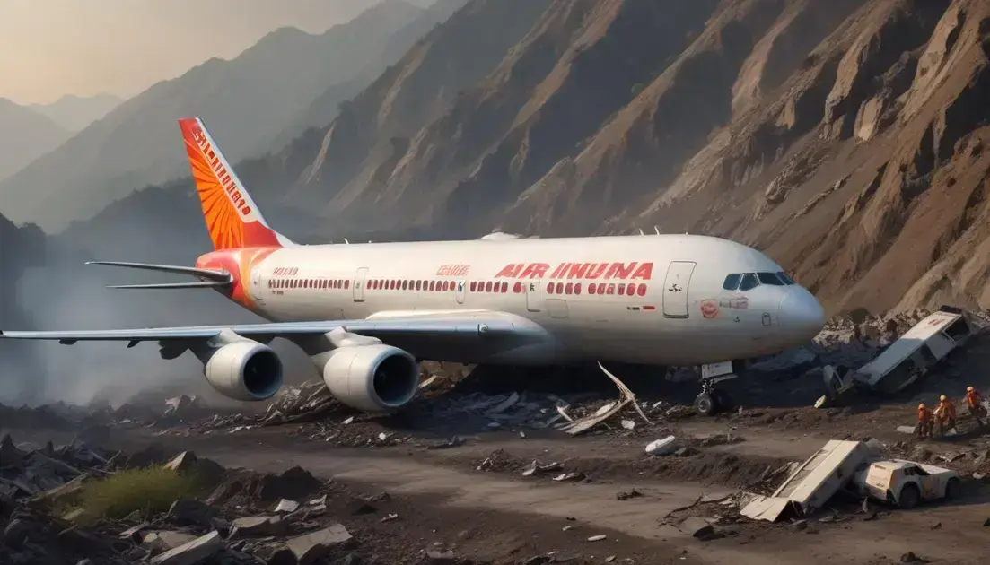 acidente voo air india