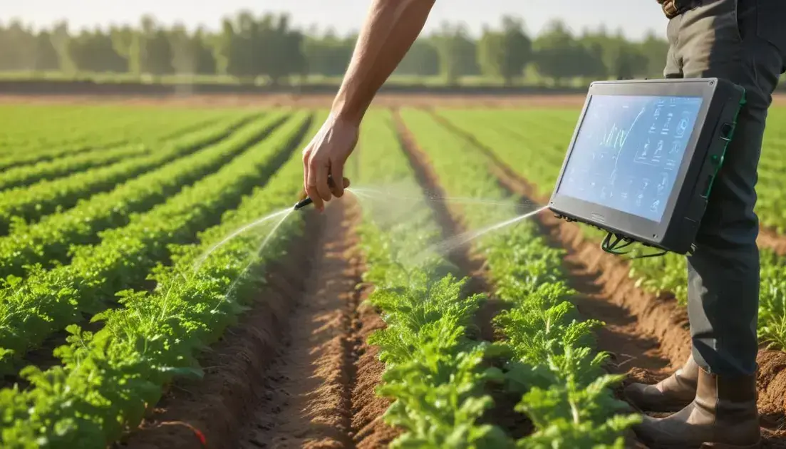 Benefícios da irrigação inteligente para o agricultor