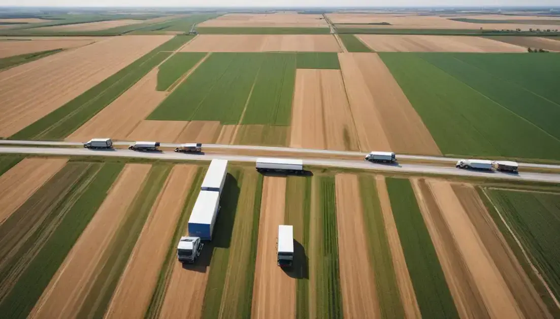 Infraestrutura logística agrícola: como otimizar o transporte no campo