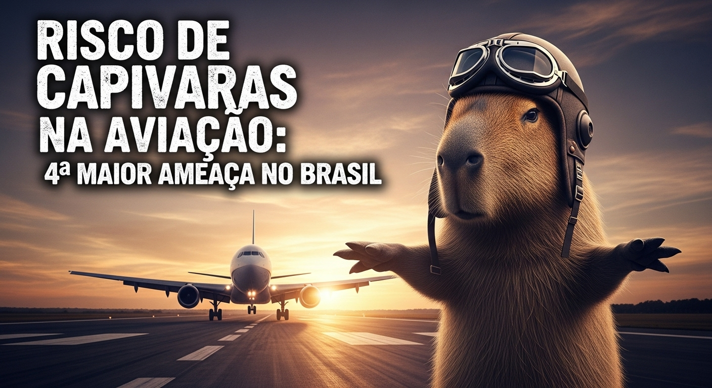 Risco de Capivaras na Aviação