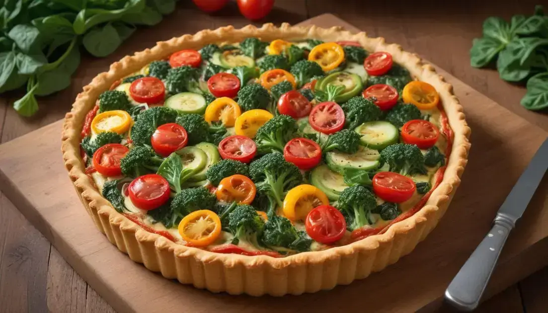 A receita de torta salgada que vai te fazer comer mais verduras
