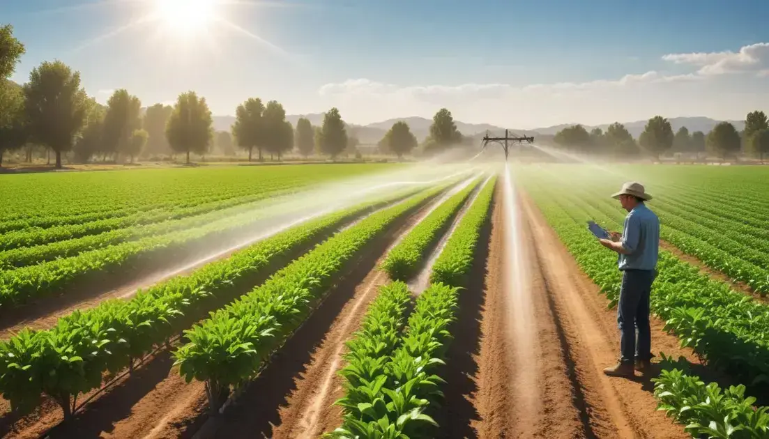 Benefícios da irrigação inteligente para a agricultura