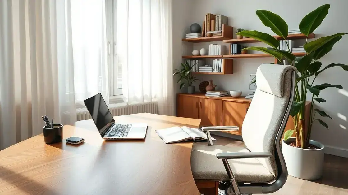 Dicas para criar um ambiente de trabalho em casa que seja produtivo e bonito
