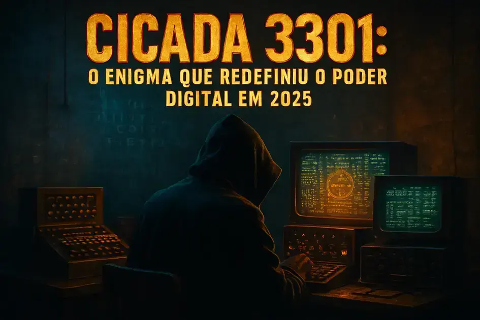 No dia 4 de janeiro de 2012, apareceu no Fortune esta imagem enviada por um usuário anônimo. Dizia: "Olá, estamos procurando indivíduos altamente inteligentes. Para encontrá-los, criamos um teste. Há uma mensagem oculta nesta imagem. Encontre-a e ela o conduzirá pelo caminho para nos encontrar. Esperamos conhecer os poucos que chegarem ao final. Boa sorte! 3301. Sem que ninguém soubesse, essa mensagem desencadeou um dos maiores, mais complexos e sofisticados mistérios da história da internet. Não era uma simples imagem, não era uma brincadeira, era o início de uma das buscas digitais mais misteriosas já registradas. Uma busca global, sem rostos, sem regras, considerada por muitos como o desafio mais complexo já criado na internet, o mistério do sicada 3301. No começo, ninguém levou a sério. Era apenas mais um poste no Forcun, um dos fóruns mais caóticos e estranhos de toda a internet. No Forun, você pode encontrar praticamente de tudo. Nada parece fazer sentido e por isso a maioria das coisas simplesmente é ignorada. Mas há algo que muda as regras. Quando alguém lança um desafio, quando por trás de uma simples mensagem há algo a mais, algo oculto, algo que apenas os mais inteligentes podem descobrir, desperta-se uma curiosidade impossível de ignorar. E foi exatamente isso que aconteceu. Aqueles que decidiram não ignorar essa mensagem descobriram que ao abrir a imagem em um editor de texto, encontrava-se uma cadeia de caracteres legível no final do arquivo. Tibérius Cláudio César diz: "E alguns números sem sentido." As pessoas que chegaram até aqui perceberam que se tratava de uma cifra de César. Esse tipo de criptografia funciona deslocando as letras do alfabeto um número fixo de posições para a frente ou para trás. Por exemplo, se você mover o alfabeto três posições para a frente, ele ficará assim e o código seria três. Mas há algo que você precisa entender. A cifra de César por si só não é complicada. Hoje em dia, existem ferramentas online que a decifram em segundos. O realmente difícil não era resolvê-la, era reconhecê-la. A chave estava naquela frase misteriosa da mensagem: "Tibérius Cláudio Caesar diz: "Uma referência sutil que só faz sentido se você tiver uma noção básica de criptografia". Não era um enigma difícil, era um enigma inteligente, um que filtrava aqueles que apenas olhavam daqueles que sabiam onde olhar. Ao aplicar um deslocamento de quatro letras, a mensagem oculta revelava um link. Ao acessá-lo, aparecia apenas uma imagem, um pato. Ops, só há distrações por aqui. Parece que você não sabe como decifrar a mensagem. Não era um erro, era parte do jogo. A maioria das pessoas que chegou até aqui simplesmente voltou atrás, achando que era um beco sem saída. Mas como em todo bom enigma, o importante não estava à vista. A mensagem escrita em inglês continha duas palavraschave: outas. Juntas formavam o nome de uma ferramenta pouco conhecida, Outgas, um software criado para esconder informações dentro de imagens. Ao passar a imagem pelo Outgas, um novo link era revelado. Desta vez levava a um subreddit oculto. Para quem havia chegado tão longe, já era evidente. Estávamos diante de uma cifra do tipo livro. Esse método funciona usando um texto, um livro, um poema, até mesmo um jornal como referência. Cada palavra da mensagem secreta é codificada como uma coordenada: página, linha, palavra. Por exemplo, se na página 28, linha 3, palavra 4, aparece a palavra olá, a mensagem cifrada seria 28.3.4. É um sistema simples, mas incrivelmente eficaz quando o livro é desconhecido. Mais uma vez, a chave não estava apenas em decifrar, mas em saber o que procurar. A partir deste ponto, as coisas ficaram mais difíceis. Ao entrar no Subreddit, não havia livros nem pistas evidentes, apenas um mar de linhas de texto aparentemente sem sentido, mas duas imagens se destacavam. Ao decifrar a primeira com out, era revelada uma mensagem. A partir de agora, assinaremos criptograficamente todas as mensagens com esta chave disponível nos servidores de chaves do mat. A paciência é uma virtude. Boa sorte. 3301. Não era apenas uma pista, era uma confirmação de que o que estava acontecendo era real, meticulosamente planejado. A segunda imagem continha outra mensagem. A chave sempre esteve diante dos seus olhos. Esta não é a busca pelo santo grau. Pare de tornar isso mais difícil do que é. Boa sorte. 3301. Como dizia a mensagem, estava diante dos seus olhos. Naquele subregit, algo oculto a olho nu. Havia uma imagem discreta embutida no topo da página. Ao decodificá-la, revelava uma mensagem oculta. O nome de um livro, um livro antigo e denso, a mitologia de Bullfint. Com essa peça do quebra-cabeça, tudo mudou. O que antes eram linhas sem sentido começava a ganhar forma e um novo recado foi decifrado. Ligue para este número de telefone 2143909608. Very good. Are prime numigal final. JPEG image 3301 Aqueles que chegaram até aqui voltaram à imagem inicial e logo descobriram que ela não tinha o formato de um quadrado perfeito. As dimensões da imagem eram 509 por 503. havia uma diferença de seis pixels. Ao multiplicá-las, esse era o resultado. Ao abrir a nova página web, aparecia uma cigarra e uma contagem regressiva. Neste ponto, a internet estava em chamas. O mistério do Sicada 3301 havia se espalhado completamente. O que começou como um post anônimo no Forun se espalhou como um vírus. redes sociais, blogs, canais do YouTube, todos falavam sobre isso. As imagens, as pistas, as teorias estavam em todos os lugares. Fóruns inteiros se dedicaram a analisar cada detalhe. Tópicos foram abertos, grupos organizados, artigos escritos, vídeos produzidos, até a mídia começou a cobrir o caso. Milhares de pessoas ao redor do mundo estavam completamente envolvidas. Não importava o país, o idioma ou a profissão. Todos queriam decifrar o enigma. Siada se tornou um fenômeno global. Quando a contagem regressiva chegou a zero, uma lista de coordenadas apareceu. 14 locais em cinco países ao redor do mundo. Agora era a vez do público geral as pessoas próximas dessas coordenadas irem até os locais indicados. O fato de as coordenadas estarem espalhadas pelo mundo só podia significar uma coisa. Se cada 3301 não era obra de uma única pessoa, era algo internacional, global, o nível de precisão, a complexidade do quebra-cabeça, a infraestrutura necessária para posicionar pistas físicas em vários países, tudo apontava para uma organização. Mas que tipo de organização? Para muitos havia apenas duas possibilidades. Ou era o trabalho de uma agência de inteligência ou de algum grupo criminoso altamente sofisticado. O mistério já havia saído de controle e a única coisa certa era que ninguém sabia quem era siicada 3301. Em cada localização havia um código QR com a imagem de uma cigarra. Cada código QR redirecionava novamente para uma imagem de uma cigarra. Ao decifrar a imagem com Outgest, era revelado o seguinte: um poema de morte desvanecido, nomeado por um rei destinado a ser lido uma única vez e desaparecer. Infelizmente não poôde permanecer invisível. A mensagem também continha um aviso. Vocês compartilharam demais até agora. Queremos os melhores, não os seguidores. Portanto, os primeiros a chegar receberão a recompensa. Boa sorte. 3301. O mundo logo descobriu que o poema era do livro Agripa, um livro criptografado. Ao ser decifrado, ele revelava uma página da web, mas não era uma página qualquer, era um link. Onion. Os links poion são utilizados para criptografar os dados e proteger os usuários ao acessarem sites, sendo acessíveis somente pela reditor. Se cada 3301 acabava de abrir a porta para o lado mais profundo da internet, a dark web. Mas foi aqui que tudo ficou ainda mais interessante. O site só permitiu a entrada dos primeiros e deixou uma mensagem clara: queremos os melhores, não os seguidores. Sicada 3301 demonstrou insatisfação com o vazamento massivo, alertou cada pessoa que acessou o site para não colaborar, não compartilhar, não falar com ninguém sobre isso. Alguns ignoraram esse aviso, mas aqueles que o seguiram chegaram ao final desse quebra-cabeça. Depois de um mês de silêncio no subreeddit, apareceu uma imagem. Se cada 3301 afirmava que já havia encontrado os indivíduos altamente inteligentes que procurava. O mistério havia chegado ao fim, ou pelo menos assim parecia. Um ano após o primeiro contato, uma imagem com a assinatura autêntica foi publicada. Olá novamente. Nossa busca por indivíduos altamente inteligentes continua. A primeira pista está oculta dentro desta imagem. Encontre-a. Ela o levará pelo caminho para nos encontrar. Esperamos conhecer os poucos que chegarem até o fim. O quebra-cabeça era muito parecido com o anterior. A imagem continha uma mensagem no código. Essa mensagem levava a um livro, o livro levava a um site e o site levava a um arquivo. Mas não era um arquivo qualquer. Havia um sistema operacional dentro. Ao iniciá-lo, todos os números primos de 1 a 3301 eram executados. E ao finalizar, o sistema se reiniciava sozinho, um loop perfeito. Mas entre esses números, escondida na sequência, havia uma mensagem. Os números apontavam para uma conta do Twitter, uma contativa que publicava milhares de mensagens em código. Logo, também se descobriu que era possível decifrar a sequência do arquivo e explorá-lo por dentro. No arquivo também havia uma música, The Insta Emergence. [Música] Até que alguém fez uma conexão com os tweets que estavam inscritos em código binário e não eram mensagens soltas. Juntas formavam um único arquivo. Mas esse arquivo estava criptografado e a única forma de decifrá-lo era usando a música. Ao decifrar o arquivo, ele levava a uma imagem escrita em alfabeto rúnico, um alfabeto usado pelos antigos povos germânicos. A imagem decifrada revelava oito novas localizações espalhadas pelo mundo, mas desta vez não havia códigos QR, havia números de telefone. Cada número exigia um código de acesso e como já era de se esperar, a chave estava oculta. Apenas aqueles que conseguiam interpretar corretamente o alfabeto rúnico podiam avançar. Uma vez inserido o código correto, uma voz automática recitava uma longa sequência de letras e números. Essa sequência era, na verdade, um código hexadecimal que, ao ser traduzido, revelava um novo endereço na Dark Web. E aconteceu exatamente o mesmo. A página só aceitou os primeiros, mas agora a entrada não garantia nada. Para continuar, cada visitante precisava enfrentar uma prova final. 19 perguntas. Perguntas de todos os tipos: matemáticas, lógicas, filosóficas. Pouquíssimas pessoas conseguiram passar por essa prova, mas aqueles que conseguiram chegar à etapa final viram-se cada 3301 desaparecer mais uma vez. No entanto, esse não era o fim. Era apenas o silêncio de algo ainda maior. Olá, a epifania está diante de ti. Tua peregrinação começou. A iluminação te espera. Boa sorte. 3301. se cada 3301 havia retornado e com isso começava o terceiro quebra-cabeça. Mas o padrão continuava o mesmo. A imagem continha uma mensagem oculta que foi revelada ao ser analisada com Outess. Desta vez foi descoberta outra música, interconectividade. [Música] Ao estudá-la, percebeu-se que girava em torno de um livro, Liber Primos. Mas esse livro não era apenas uma pista para levar a um link. Liber o próprio enigma. Ele estava escrito em um alfabeto rúnico, o mesmo encontrado na segunda aparição. Utilizando esse alfabeto, foi possível encontrar algumas pistas como esta. No entanto, a maioria das páginas não poôde ser completamente traduzida. Uma delas levava a um site, mas esse link não poôde ser acessado por completo. O livro, no total tinha 59 páginas, mas apenas 19 puderam ser traduzidas. Além de algumas pistas, o livro também continha ideias filosóficas, reflexões que se aproximavam de uma espécie de culto. Se cada 3301 já não parecia estar apenas lançando desafios, estava deixando uma doutrina. Mas com grande parte do Liber Primos, ainda indecifrada, a expectativa começou a desaparecer. O quebra-cabeça havia alcançado um nível de complexidade tão alto que ninguém conseguia resolvê-lo. Meses depois, si cada 3301 quebrou o silêncio mais uma vez. Olá, o caminho já está vazio. A epifania busca os devotos. O Liber Primos é o caminho. Suas palavras são o mapa, seu significado é a rota e seus números são a direção. Busque e serás encontrado. Boa sorte. 3301. Mas ninguém conseguiu decifrar mais nada daquele livro. Os anos se passaram e Sicada 3301 nunca mais apareceu. Mas quem é essa entidade por trás do mistério de siicada 3301? Para entender isso, é preciso primeiro voltar no tempo. Quando os primeiros indivíduos, altamente inteligentes, superaram a fase final. Eles receberam uma mensagem com um aviso claro: "Não compartilhar essa informação com ninguém. Parabéns! Por favor, crie um novo endereço de e-mail com um serviço público e gratuito que você nunca tenha usado antes. Digite a continuação. Recomendamos que você faça isso enquanto continua usando o Tor para manter o anonimato. Enviaremos um número por e-mail nos próximos dias. Assim que recebê-lo, volte a esta página e adicione uma barra e em seguida o número que você recebeu, 3301. E se por algum motivo você quebrasse o silêncio, era isso que acontecia. Olá, você compartilhou informações online, agora está eliminado de tudo isso. Mesmo que decifre a chave que lhe foi dada, não importa, pois de qualquer forma você demonstrou que não é confiável para seguir instruções simples. Obrigado por sua participação até agora. Adeus, 3301. Mas se você seguisse as regras, então recebia este e-mail. Dentro havia uma mensagem e uma música. Esta música é o seu próprio caminho. Mais uma parada na jornada rumo à iluminação. Siga-a e não a compartilhe. A música estava dividida em duas faixas que forneciam duas mensagens diferentes. A canção possuía 26 tons e cada representava uma letra do alfabeto. Ao decodificá-la e enviar a resposta, você recebia esta mensagem. Muito bem, você demonstrou ser o mais dedicado a chegar até aqui. Crie uma chave GPG para seu endereço de e-mail e envia a AOS Servidores de Chaves do EIT. A paciência e a disciplina são suas aliadas a partir de agora. O caminho à frente não estará sinalizado, mas os sinais estarão lá para aqueles que sabem enxergar. Não confie no óbvio, busque o oculto. Sua jornada apenas começou. 3301. Ao criar a chave, você recebia uma última mensagem. Não compartilhe esta informação. Parabéns, seu mês de provas chegou ao fim. Entre os milhares que tentaram, você é um dos poucos que teve sucesso. Resta um último passo. Embora não haja mais códigos ocultos, mensagens secretas ou buscas por tesouros físicos, este último passo exige apenas honestidade. Sempre fomos honestos com você e continuaremos sendo. Esperamos que você também seja honesto conosco. Todos se perguntam quem somos. Então agora revelaremos. Somos um grupo internacional sem nome, sem símbolo, sem lista de membros. Não temos site público e não nos promovemos. Somos um grupo de indivíduos que demonstraram seu valor, assim como você completando este concurso de recrutamento. Estamos unidos por crenças em comum. Uma leitura cuidadosa dos textos usados no concurso teria revelado algumas dessas crenças, que a tirania e a opressão de qualquer tipo devem acabar, que a censura é errada e que a privacidade é um direito universal. Não somos um grupo de hackers, nem de piratas digitais. Não participamos de atividades ilegais e nossos membros também não. Se você estiver envolvido em atividades ilegais, pedimos que encerre imediatamente esse tipo de atividade ou recuse a participação neste momento. Não faremos perguntas se decidir não continuar. No entanto, se você mentir para nós, saberemos. Você provavelmente está se perguntando o que fazemos. Somos algo parecido com uma organização de ideias, pois nosso foco principal é a pesquisa e o desenvolvimento de técnicas que apoiem os ideais que defendemos: liberdade, privacidade, segurança. Provavelmente você já ouviu falar de alguns de nossos projetos anteriores e se decidir aceitar a participação, ficaremos felizes em contar com sua ajuda em projetos futuros. Por favor, responda a este e-mail com as respostas às seguintes perguntas para prosseguir. Você acredita que todo ser humano tem direito a privacidade e ao anonimato? Que tem o direito de utilizar ferramentas que o ajudem a obter e manter essa privacidade, como dinheiro em espécie, criptografia forte, software de anonimato, etc. etc. Você acredita que a informação deve ser livre? Você acredita que a censura prejudica a humanidade? Esperamos ansiosamente sua resposta. 3301. Mas o que aconteceu depois, na verdade, não se sabe com 100% de certeza, já que a quantidade de falsos vencedores, devido à popularidade do SICAD 3301, foi imensa. No entanto, houve duas pessoas cujas histórias coincidiam, cujos dados podiam ser verificados e cujas informações pareciam precisas demais para terem sido inventadas. Segundo elas, após receberem o último e-mail do CICADA 3301, foram conduzidas a um fórum oculto na Dark Web. Lá podiam se comunicar com outros 20 vencedores e com alguns dos membros do próprio grupo CICAD 3301. O objetivo era desenvolver ferramentas que protegessem a privacidade, reforçar a segurança digital e, em essência, defender a liberdade individual. Mas não havia mais enigmas. Muitos dos vencedores simplesmente perderam o interesse, deixaram a organização e nunca mais souberam nada sobre ela. Neste momento, tudo indica que o SICAD 3301 foi, ou ainda é um grupo de ativistas que defendem o uso livre da internet. Algo interessante é que na década de 1990, um grupo de cientistas do Instituto de Berkeley estava trabalhando em problemas criptográficos relacionados à criptografia e ao anonimato e utilizavam o domínio cicada Dotu para esse trabalho. Em alguns e-mails podemos ver que isso está relacionado ao grupo Cyherp Punks, na lista de participantes do qual aparecem Philip Zimmerman, o criador do PGP, Jacob Appelbon, o criador do Thor, Julian Assador do Wikileaks e Satoshi Nakamoto, o pseudônimo da pessoa que criou o Bitcoin. Coincidência? Provavelmente a verdade, talvez nunca saberemos.