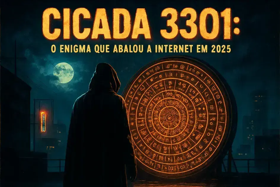 No dia 4 de janeiro de 2012, apareceu no Fortune esta imagem enviada por um usuário anônimo. Dizia: "Olá, estamos procurando indivíduos altamente inteligentes. Para encontrá-los, criamos um teste. Há uma mensagem oculta nesta imagem. Encontre-a e ela o conduzirá pelo caminho para nos encontrar. Esperamos conhecer os poucos que chegarem ao final. Boa sorte! 3301. Sem que ninguém soubesse, essa mensagem desencadeou um dos maiores, mais complexos e sofisticados mistérios da história da internet. Não era uma simples imagem, não era uma brincadeira, era o início de uma das buscas digitais mais misteriosas já registradas. Uma busca global, sem rostos, sem regras, considerada por muitos como o desafio mais complexo já criado na internet, o mistério do sicada 3301. No começo, ninguém levou a sério. Era apenas mais um poste no Forcun, um dos fóruns mais caóticos e estranhos de toda a internet. No Forun, você pode encontrar praticamente de tudo. Nada parece fazer sentido e por isso a maioria das coisas simplesmente é ignorada. Mas há algo que muda as regras. Quando alguém lança um desafio, quando por trás de uma simples mensagem há algo a mais, algo oculto, algo que apenas os mais inteligentes podem descobrir, desperta-se uma curiosidade impossível de ignorar. E foi exatamente isso que aconteceu. Aqueles que decidiram não ignorar essa mensagem descobriram que ao abrir a imagem em um editor de texto, encontrava-se uma cadeia de caracteres legível no final do arquivo. Tibérius Cláudio César diz: "E alguns números sem sentido." As pessoas que chegaram até aqui perceberam que se tratava de uma cifra de César. Esse tipo de criptografia funciona deslocando as letras do alfabeto um número fixo de posições para a frente ou para trás. Por exemplo, se você mover o alfabeto três posições para a frente, ele ficará assim e o código seria três. Mas há algo que você precisa entender. A cifra de César por si só não é complicada. Hoje em dia, existem ferramentas online que a decifram em segundos. O realmente difícil não era resolvê-la, era reconhecê-la. A chave estava naquela frase misteriosa da mensagem: "Tibérius Cláudio Caesar diz: "Uma referência sutil que só faz sentido se você tiver uma noção básica de criptografia". Não era um enigma difícil, era um enigma inteligente, um que filtrava aqueles que apenas olhavam daqueles que sabiam onde olhar. Ao aplicar um deslocamento de quatro letras, a mensagem oculta revelava um link. Ao acessá-lo, aparecia apenas uma imagem, um pato. Ops, só há distrações por aqui. Parece que você não sabe como decifrar a mensagem. Não era um erro, era parte do jogo. A maioria das pessoas que chegou até aqui simplesmente voltou atrás, achando que era um beco sem saída. Mas como em todo bom enigma, o importante não estava à vista. A mensagem escrita em inglês continha duas palavraschave: outas. Juntas formavam o nome de uma ferramenta pouco conhecida, Outgas, um software criado para esconder informações dentro de imagens. Ao passar a imagem pelo Outgas, um novo link era revelado. Desta vez levava a um subreddit oculto. Para quem havia chegado tão longe, já era evidente. Estávamos diante de uma cifra do tipo livro. Esse método funciona usando um texto, um livro, um poema, até mesmo um jornal como referência. Cada palavra da mensagem secreta é codificada como uma coordenada: página, linha, palavra. Por exemplo, se na página 28, linha 3, palavra 4, aparece a palavra olá, a mensagem cifrada seria 28.3.4. É um sistema simples, mas incrivelmente eficaz quando o livro é desconhecido. Mais uma vez, a chave não estava apenas em decifrar, mas em saber o que procurar. A partir deste ponto, as coisas ficaram mais difíceis. Ao entrar no Subreddit, não havia livros nem pistas evidentes, apenas um mar de linhas de texto aparentemente sem sentido, mas duas imagens se destacavam. Ao decifrar a primeira com out, era revelada uma mensagem. A partir de agora, assinaremos criptograficamente todas as mensagens com esta chave disponível nos servidores de chaves do mat. A paciência é uma virtude. Boa sorte. 3301. Não era apenas uma pista, era uma confirmação de que o que estava acontecendo era real, meticulosamente planejado. A segunda imagem continha outra mensagem. A chave sempre esteve diante dos seus olhos. Esta não é a busca pelo santo grau. Pare de tornar isso mais difícil do que é. Boa sorte. 3301. Como dizia a mensagem, estava diante dos seus olhos. Naquele subregit, algo oculto a olho nu. Havia uma imagem discreta embutida no topo da página. Ao decodificá-la, revelava uma mensagem oculta. O nome de um livro, um livro antigo e denso, a mitologia de Bullfint. Com essa peça do quebra-cabeça, tudo mudou. O que antes eram linhas sem sentido começava a ganhar forma e um novo recado foi decifrado. Ligue para este número de telefone 2143909608. Very good. Are prime numigal final. JPEG image 3301 Aqueles que chegaram até aqui voltaram à imagem inicial e logo descobriram que ela não tinha o formato de um quadrado perfeito. As dimensões da imagem eram 509 por 503. havia uma diferença de seis pixels. Ao multiplicá-las, esse era o resultado. Ao abrir a nova página web, aparecia uma cigarra e uma contagem regressiva. Neste ponto, a internet estava em chamas. O mistério do Sicada 3301 havia se espalhado completamente. O que começou como um post anônimo no Forun se espalhou como um vírus. redes sociais, blogs, canais do YouTube, todos falavam sobre isso. As imagens, as pistas, as teorias estavam em todos os lugares. Fóruns inteiros se dedicaram a analisar cada detalhe. Tópicos foram abertos, grupos organizados, artigos escritos, vídeos produzidos, até a mídia começou a cobrir o caso. Milhares de pessoas ao redor do mundo estavam completamente envolvidas. Não importava o país, o idioma ou a profissão. Todos queriam decifrar o enigma. Siada se tornou um fenômeno global. Quando a contagem regressiva chegou a zero, uma lista de coordenadas apareceu. 14 locais em cinco países ao redor do mundo. Agora era a vez do público geral as pessoas próximas dessas coordenadas irem até os locais indicados. O fato de as coordenadas estarem espalhadas pelo mundo só podia significar uma coisa. Se cada 3301 não era obra de uma única pessoa, era algo internacional, global, o nível de precisão, a complexidade do quebra-cabeça, a infraestrutura necessária para posicionar pistas físicas em vários países, tudo apontava para uma organização. Mas que tipo de organização? Para muitos havia apenas duas possibilidades. Ou era o trabalho de uma agência de inteligência ou de algum grupo criminoso altamente sofisticado. O mistério já havia saído de controle e a única coisa certa era que ninguém sabia quem era siicada 3301. Em cada localização havia um código QR com a imagem de uma cigarra. Cada código QR redirecionava novamente para uma imagem de uma cigarra. Ao decifrar a imagem com Outgest, era revelado o seguinte: um poema de morte desvanecido, nomeado por um rei destinado a ser lido uma única vez e desaparecer. Infelizmente não poôde permanecer invisível. A mensagem também continha um aviso. Vocês compartilharam demais até agora. Queremos os melhores, não os seguidores. Portanto, os primeiros a chegar receberão a recompensa. Boa sorte. 3301. O mundo logo descobriu que o poema era do livro Agripa, um livro criptografado. Ao ser decifrado, ele revelava uma página da web, mas não era uma página qualquer, era um link. Onion. Os links poion são utilizados para criptografar os dados e proteger os usuários ao acessarem sites, sendo acessíveis somente pela reditor. Se cada 3301 acabava de abrir a porta para o lado mais profundo da internet, a dark web. Mas foi aqui que tudo ficou ainda mais interessante. O site só permitiu a entrada dos primeiros e deixou uma mensagem clara: queremos os melhores, não os seguidores. Sicada 3301 demonstrou insatisfação com o vazamento massivo, alertou cada pessoa que acessou o site para não colaborar, não compartilhar, não falar com ninguém sobre isso. Alguns ignoraram esse aviso, mas aqueles que o seguiram chegaram ao final desse quebra-cabeça. Depois de um mês de silêncio no subreeddit, apareceu uma imagem. Se cada 3301 afirmava que já havia encontrado os indivíduos altamente inteligentes que procurava. O mistério havia chegado ao fim, ou pelo menos assim parecia. Um ano após o primeiro contato, uma imagem com a assinatura autêntica foi publicada. Olá novamente. Nossa busca por indivíduos altamente inteligentes continua. A primeira pista está oculta dentro desta imagem. Encontre-a. Ela o levará pelo caminho para nos encontrar. Esperamos conhecer os poucos que chegarem até o fim. O quebra-cabeça era muito parecido com o anterior. A imagem continha uma mensagem no código. Essa mensagem levava a um livro, o livro levava a um site e o site levava a um arquivo. Mas não era um arquivo qualquer. Havia um sistema operacional dentro. Ao iniciá-lo, todos os números primos de 1 a 3301 eram executados. E ao finalizar, o sistema se reiniciava sozinho, um loop perfeito. Mas entre esses números, escondida na sequência, havia uma mensagem. Os números apontavam para uma conta do Twitter, uma contativa que publicava milhares de mensagens em código. Logo, também se descobriu que era possível decifrar a sequência do arquivo e explorá-lo por dentro. No arquivo também havia uma música, The Insta Emergence. [Música] Até que alguém fez uma conexão com os tweets que estavam inscritos em código binário e não eram mensagens soltas. Juntas formavam um único arquivo. Mas esse arquivo estava criptografado e a única forma de decifrá-lo era usando a música. Ao decifrar o arquivo, ele levava a uma imagem escrita em alfabeto rúnico, um alfabeto usado pelos antigos povos germânicos. A imagem decifrada revelava oito novas localizações espalhadas pelo mundo, mas desta vez não havia códigos QR, havia números de telefone. Cada número exigia um código de acesso e como já era de se esperar, a chave estava oculta. Apenas aqueles que conseguiam interpretar corretamente o alfabeto rúnico podiam avançar. Uma vez inserido o código correto, uma voz automática recitava uma longa sequência de letras e números. Essa sequência era, na verdade, um código hexadecimal que, ao ser traduzido, revelava um novo endereço na Dark Web. E aconteceu exatamente o mesmo. A página só aceitou os primeiros, mas agora a entrada não garantia nada. Para continuar, cada visitante precisava enfrentar uma prova final. 19 perguntas. Perguntas de todos os tipos: matemáticas, lógicas, filosóficas. Pouquíssimas pessoas conseguiram passar por essa prova, mas aqueles que conseguiram chegar à etapa final viram-se cada 3301 desaparecer mais uma vez. No entanto, esse não era o fim. Era apenas o silêncio de algo ainda maior. Olá, a epifania está diante de ti. Tua peregrinação começou. A iluminação te espera. Boa sorte. 3301. se cada 3301 havia retornado e com isso começava o terceiro quebra-cabeça. Mas o padrão continuava o mesmo. A imagem continha uma mensagem oculta que foi revelada ao ser analisada com Outess. Desta vez foi descoberta outra música, interconectividade. [Música] Ao estudá-la, percebeu-se que girava em torno de um livro, Liber Primos. Mas esse livro não era apenas uma pista para levar a um link. Liber o próprio enigma. Ele estava escrito em um alfabeto rúnico, o mesmo encontrado na segunda aparição. Utilizando esse alfabeto, foi possível encontrar algumas pistas como esta. No entanto, a maioria das páginas não poôde ser completamente traduzida. Uma delas levava a um site, mas esse link não poôde ser acessado por completo. O livro, no total tinha 59 páginas, mas apenas 19 puderam ser traduzidas. Além de algumas pistas, o livro também continha ideias filosóficas, reflexões que se aproximavam de uma espécie de culto. Se cada 3301 já não parecia estar apenas lançando desafios, estava deixando uma doutrina. Mas com grande parte do Liber Primos, ainda indecifrada, a expectativa começou a desaparecer. O quebra-cabeça havia alcançado um nível de complexidade tão alto que ninguém conseguia resolvê-lo. Meses depois, si cada 3301 quebrou o silêncio mais uma vez. Olá, o caminho já está vazio. A epifania busca os devotos. O Liber Primos é o caminho. Suas palavras são o mapa, seu significado é a rota e seus números são a direção. Busque e serás encontrado. Boa sorte. 3301. Mas ninguém conseguiu decifrar mais nada daquele livro. Os anos se passaram e Sicada 3301 nunca mais apareceu. Mas quem é essa entidade por trás do mistério de siicada 3301? Para entender isso, é preciso primeiro voltar no tempo. Quando os primeiros indivíduos, altamente inteligentes, superaram a fase final. Eles receberam uma mensagem com um aviso claro: "Não compartilhar essa informação com ninguém. Parabéns! Por favor, crie um novo endereço de e-mail com um serviço público e gratuito que você nunca tenha usado antes. Digite a continuação. Recomendamos que você faça isso enquanto continua usando o Tor para manter o anonimato. Enviaremos um número por e-mail nos próximos dias. Assim que recebê-lo, volte a esta página e adicione uma barra e em seguida o número que você recebeu, 3301. E se por algum motivo você quebrasse o silêncio, era isso que acontecia. Olá, você compartilhou informações online, agora está eliminado de tudo isso. Mesmo que decifre a chave que lhe foi dada, não importa, pois de qualquer forma você demonstrou que não é confiável para seguir instruções simples. Obrigado por sua participação até agora. Adeus, 3301. Mas se você seguisse as regras, então recebia este e-mail. Dentro havia uma mensagem e uma música. Esta música é o seu próprio caminho. Mais uma parada na jornada rumo à iluminação. Siga-a e não a compartilhe. A música estava dividida em duas faixas que forneciam duas mensagens diferentes. A canção possuía 26 tons e cada representava uma letra do alfabeto. Ao decodificá-la e enviar a resposta, você recebia esta mensagem. Muito bem, você demonstrou ser o mais dedicado a chegar até aqui. Crie uma chave GPG para seu endereço de e-mail e envia a AOS Servidores de Chaves do EIT. A paciência e a disciplina são suas aliadas a partir de agora. O caminho à frente não estará sinalizado, mas os sinais estarão lá para aqueles que sabem enxergar. Não confie no óbvio, busque o oculto. Sua jornada apenas começou. 3301. Ao criar a chave, você recebia uma última mensagem. Não compartilhe esta informação. Parabéns, seu mês de provas chegou ao fim. Entre os milhares que tentaram, você é um dos poucos que teve sucesso. Resta um último passo. Embora não haja mais códigos ocultos, mensagens secretas ou buscas por tesouros físicos, este último passo exige apenas honestidade. Sempre fomos honestos com você e continuaremos sendo. Esperamos que você também seja honesto conosco. Todos se perguntam quem somos. Então agora revelaremos. Somos um grupo internacional sem nome, sem símbolo, sem lista de membros. Não temos site público e não nos promovemos. Somos um grupo de indivíduos que demonstraram seu valor, assim como você completando este concurso de recrutamento. Estamos unidos por crenças em comum. Uma leitura cuidadosa dos textos usados no concurso teria revelado algumas dessas crenças, que a tirania e a opressão de qualquer tipo devem acabar, que a censura é errada e que a privacidade é um direito universal. Não somos um grupo de hackers, nem de piratas digitais. Não participamos de atividades ilegais e nossos membros também não. Se você estiver envolvido em atividades ilegais, pedimos que encerre imediatamente esse tipo de atividade ou recuse a participação neste momento. Não faremos perguntas se decidir não continuar. No entanto, se você mentir para nós, saberemos. Você provavelmente está se perguntando o que fazemos. Somos algo parecido com uma organização de ideias, pois nosso foco principal é a pesquisa e o desenvolvimento de técnicas que apoiem os ideais que defendemos: liberdade, privacidade, segurança. Provavelmente você já ouviu falar de alguns de nossos projetos anteriores e se decidir aceitar a participação, ficaremos felizes em contar com sua ajuda em projetos futuros. Por favor, responda a este e-mail com as respostas às seguintes perguntas para prosseguir. Você acredita que todo ser humano tem direito a privacidade e ao anonimato? Que tem o direito de utilizar ferramentas que o ajudem a obter e manter essa privacidade, como dinheiro em espécie, criptografia forte, software de anonimato, etc. etc. Você acredita que a informação deve ser livre? Você acredita que a censura prejudica a humanidade? Esperamos ansiosamente sua resposta. 3301. Mas o que aconteceu depois, na verdade, não se sabe com 100% de certeza, já que a quantidade de falsos vencedores, devido à popularidade do SICAD 3301, foi imensa. No entanto, houve duas pessoas cujas histórias coincidiam, cujos dados podiam ser verificados e cujas informações pareciam precisas demais para terem sido inventadas. Segundo elas, após receberem o último e-mail do CICADA 3301, foram conduzidas a um fórum oculto na Dark Web. Lá podiam se comunicar com outros 20 vencedores e com alguns dos membros do próprio grupo CICAD 3301. O objetivo era desenvolver ferramentas que protegessem a privacidade, reforçar a segurança digital e, em essência, defender a liberdade individual. Mas não havia mais enigmas. Muitos dos vencedores simplesmente perderam o interesse, deixaram a organização e nunca mais souberam nada sobre ela. Neste momento, tudo indica que o SICAD 3301 foi, ou ainda é um grupo de ativistas que defendem o uso livre da internet. Algo interessante é que na década de 1990, um grupo de cientistas do Instituto de Berkeley estava trabalhando em problemas criptográficos relacionados à criptografia e ao anonimato e utilizavam o domínio cicada Dotu para esse trabalho. Em alguns e-mails podemos ver que isso está relacionado ao grupo Cyherp Punks, na lista de participantes do qual aparecem Philip Zimmerman, o criador do PGP, Jacob Appelbon, o criador do Thor, Julian Assador do Wikileaks e Satoshi Nakamoto, o pseudônimo da pessoa que criou o Bitcoin. Coincidência? Provavelmente a verdade, talvez nunca saberemos.