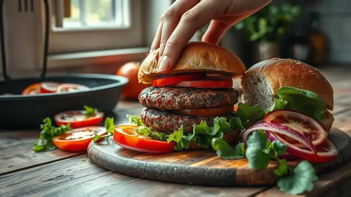 O segredo para fazer o melhor hambúrguer caseiro e saudável