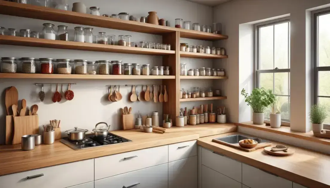 O truque para organizar sua cozinha de forma prática e bonita