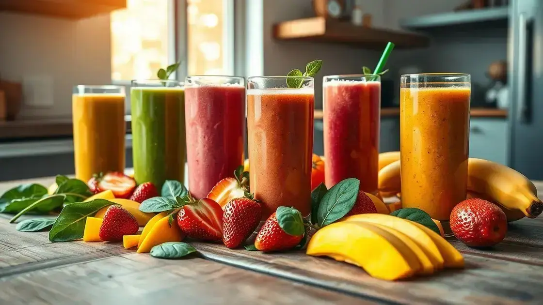 Receitas de smoothies que vão turbinar seu café da manhã