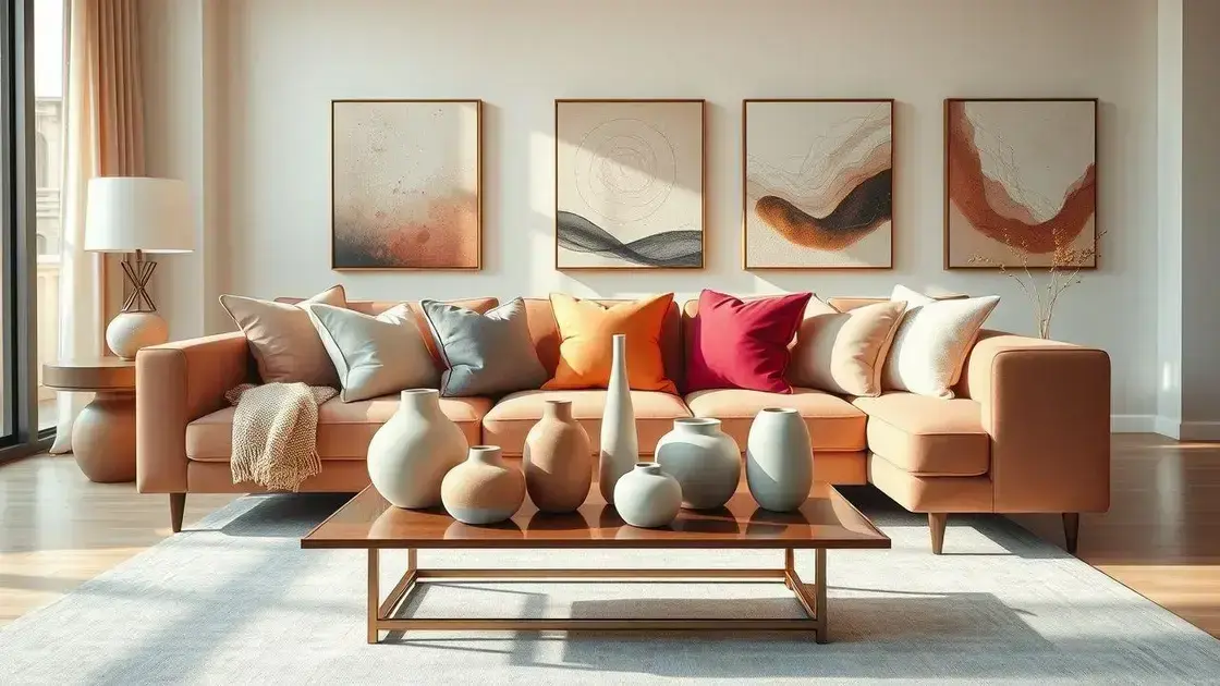 Transforme sua sala com essas peças decorativas essenciais