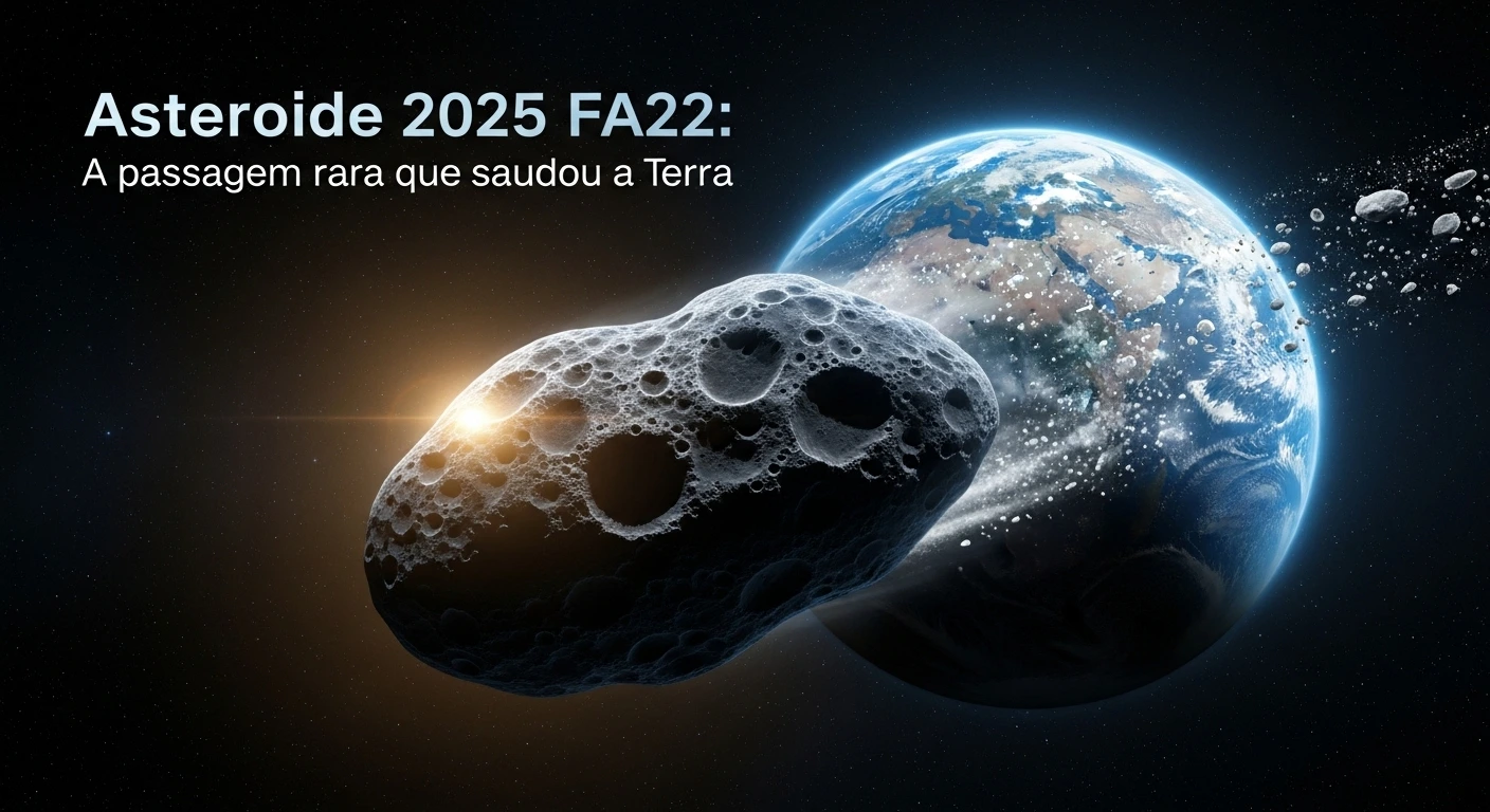 passagem do asteroide 2025 FA22