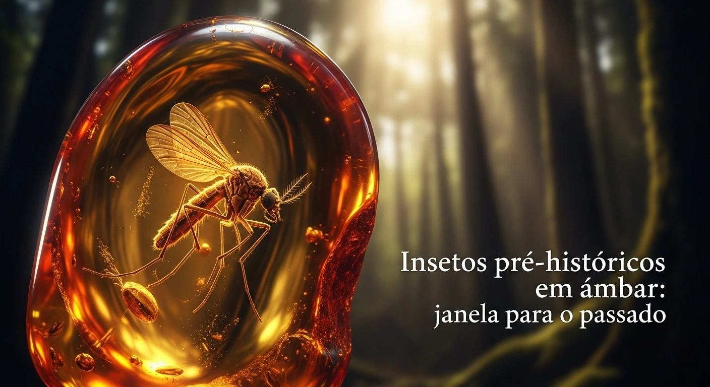 insetos pré-históricos em âmbar