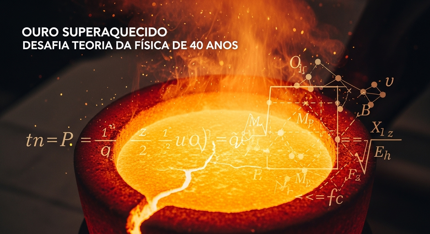 Ouro Superaquecido Desafia Teoria da Física de 40 Anos