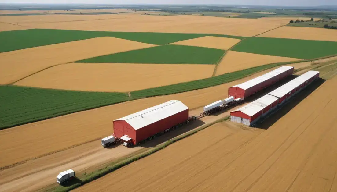 Infraestrutura logística agrícola: como otimizar sua produção