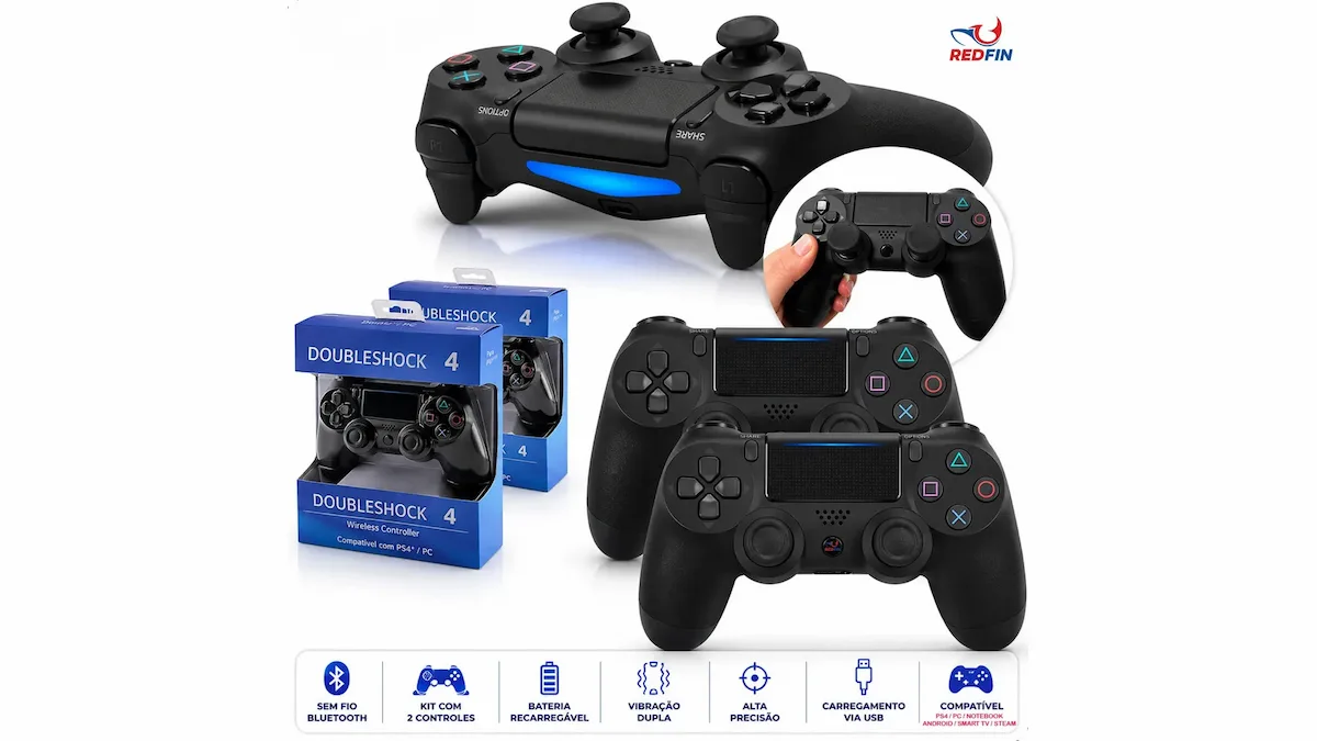 Kit controle para PS4 sem fio: como escolher o ideal